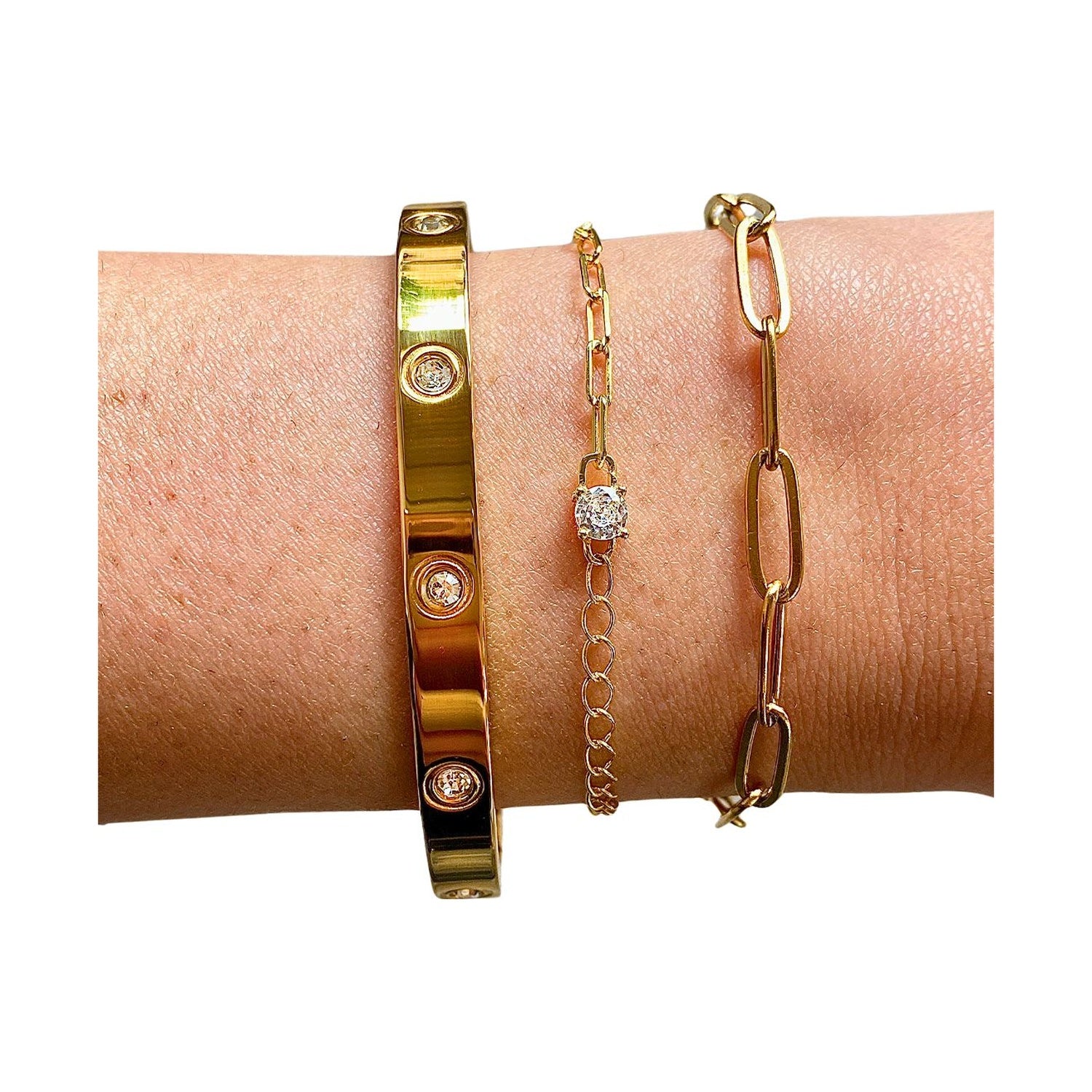 "Golden Grace" Bundle – Drei Armbänder. Ein Statement. - Hauptbild