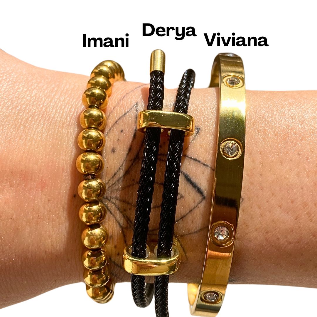 "Golden Trio" Armband-Bundle – Kraftvoll, filigran, zeitlos