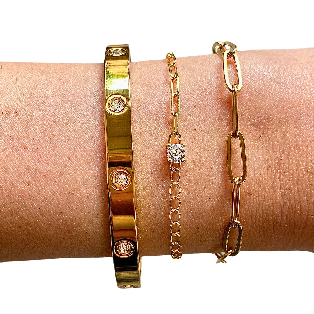 "Golden Grace" Bundle – Drei Armbänder. Ein Statement.
